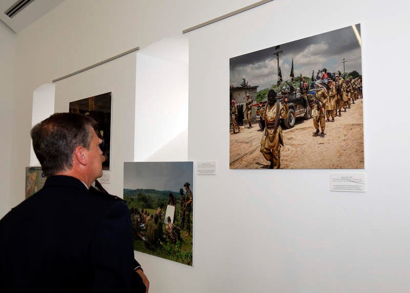 Inauguración de la exposición &#039;Misión Atalanta: La lucha contra la piratería en el Índico&#039; en el Centro Cultural Lecrác de Palencia