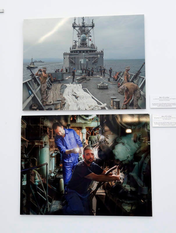 Inauguración de la exposición &#039;Misión Atalanta: La lucha contra la piratería en el Índico&#039; en el Centro Cultural Lecrác de Palencia