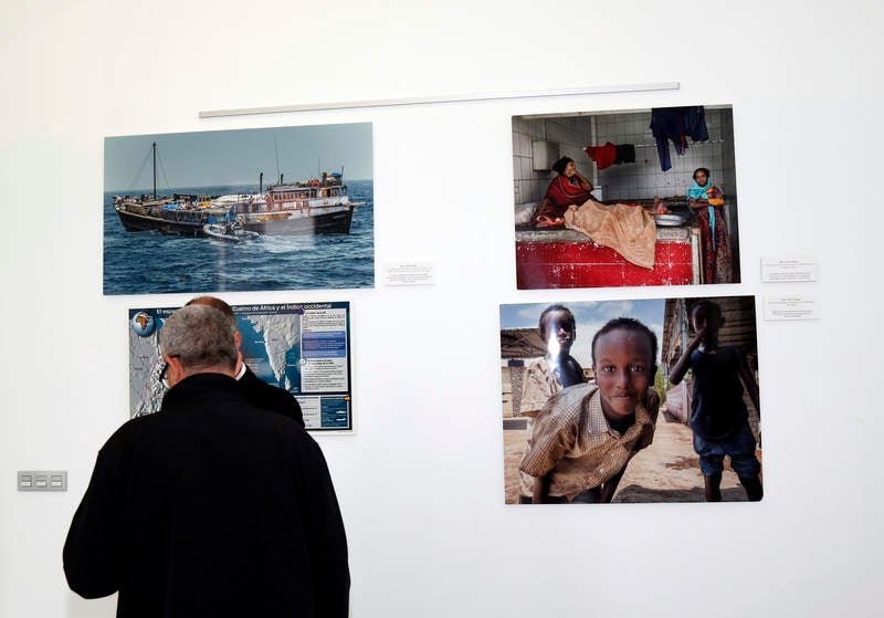 Inauguración de la exposición &#039;Misión Atalanta: La lucha contra la piratería en el Índico&#039; en el Centro Cultural Lecrác de Palencia