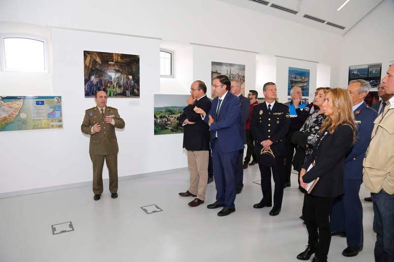 Inauguración de la exposición &#039;Misión Atalanta: La lucha contra la piratería en el Índico&#039; en el Centro Cultural Lecrác de Palencia