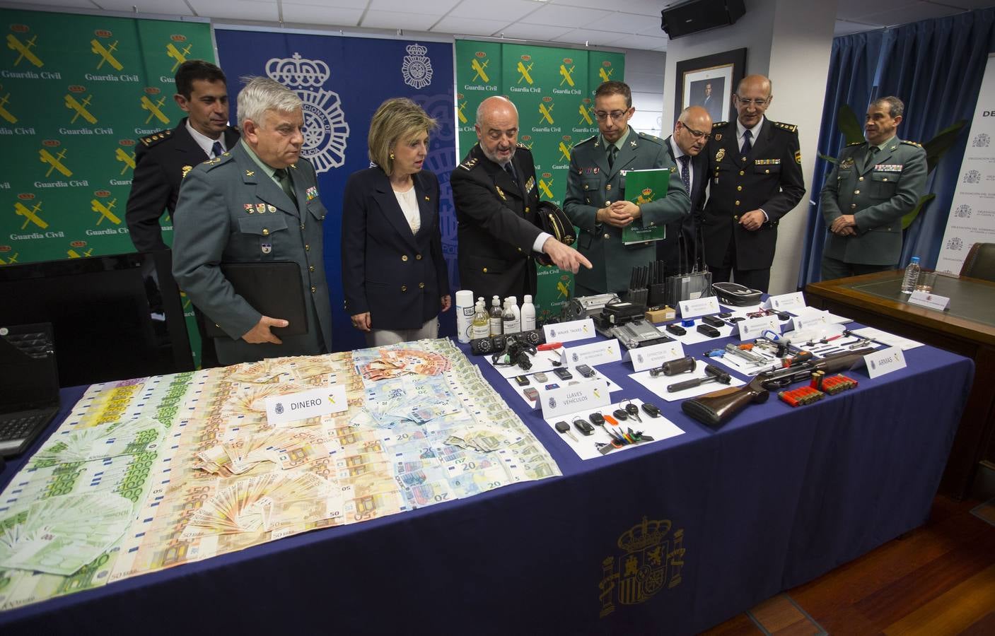 Material incautado en la operación &#039;Bemetas&#039; a la &#039;banda del BMW&#039;