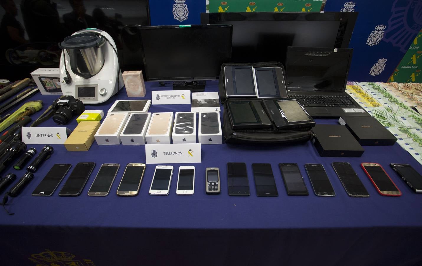 Material incautado en la operación &#039;Bemetas&#039; a la &#039;banda del BMW&#039;