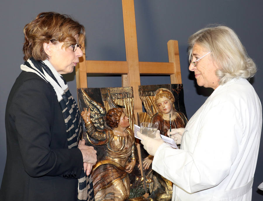 Preparativos en el Museo de Escultura para una gran exposición de Berruguete