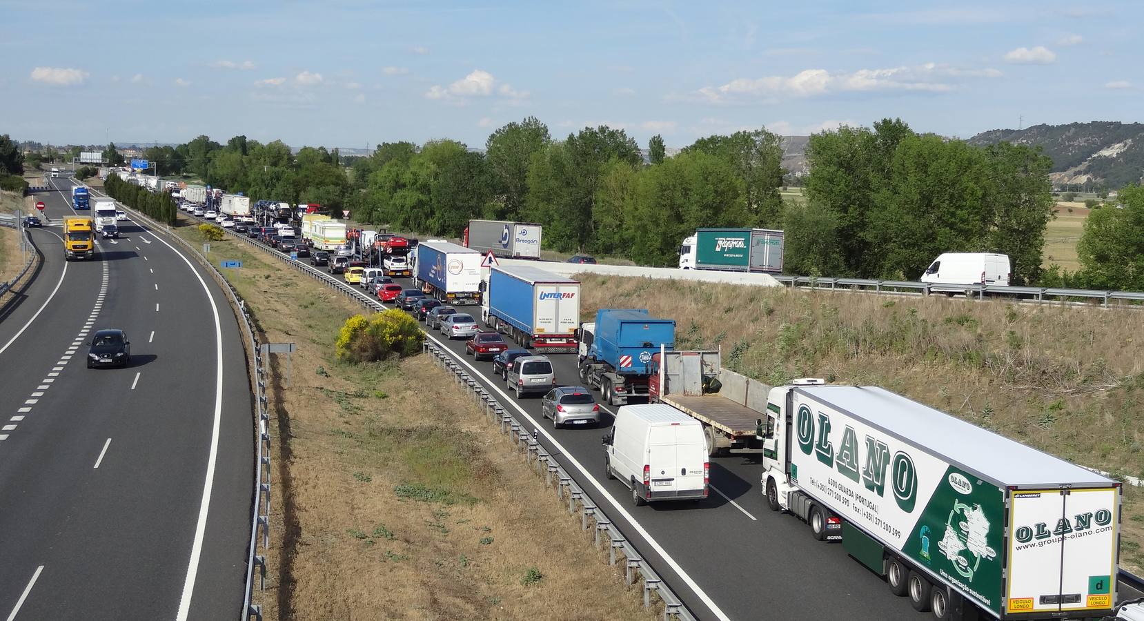 Accidente mortal en la A-62 a la altura de Cabezón de Pisuerga