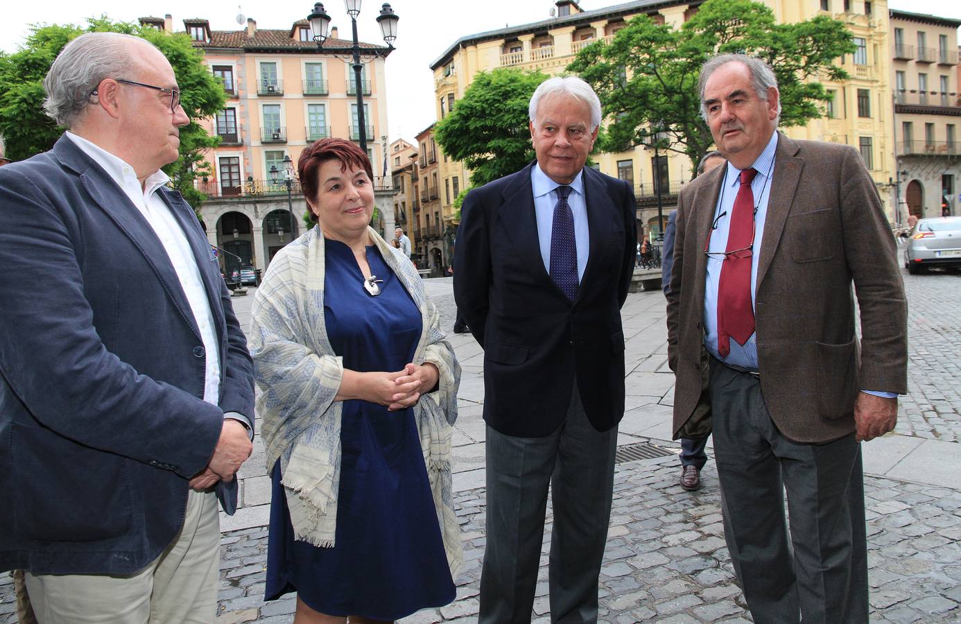 Felipe González visita Segovia