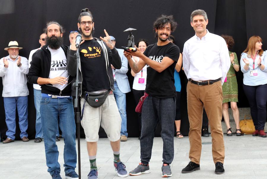 Entrega de premios en el Festival de Teatro de Calle 2017