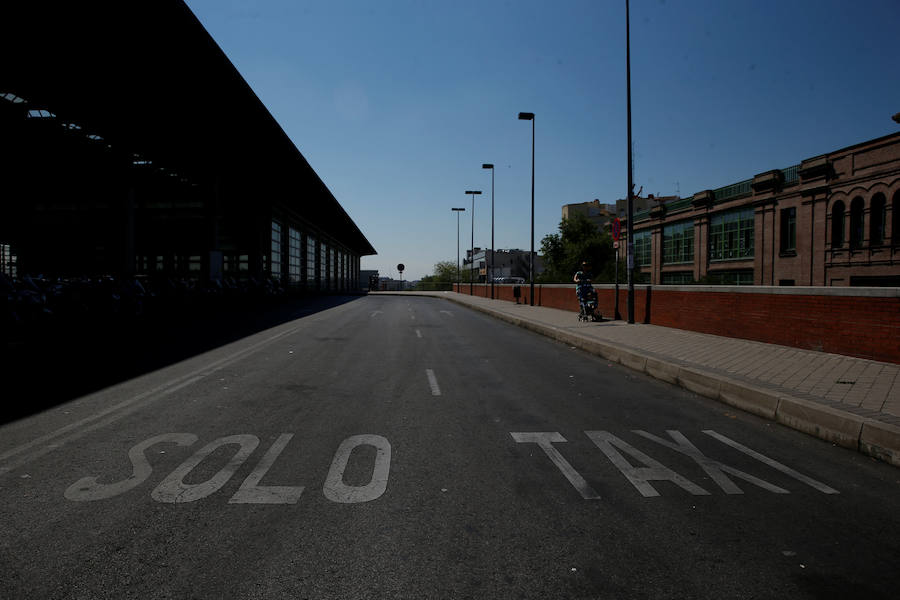 La huelga de los taxistas de toda España, en imágenes