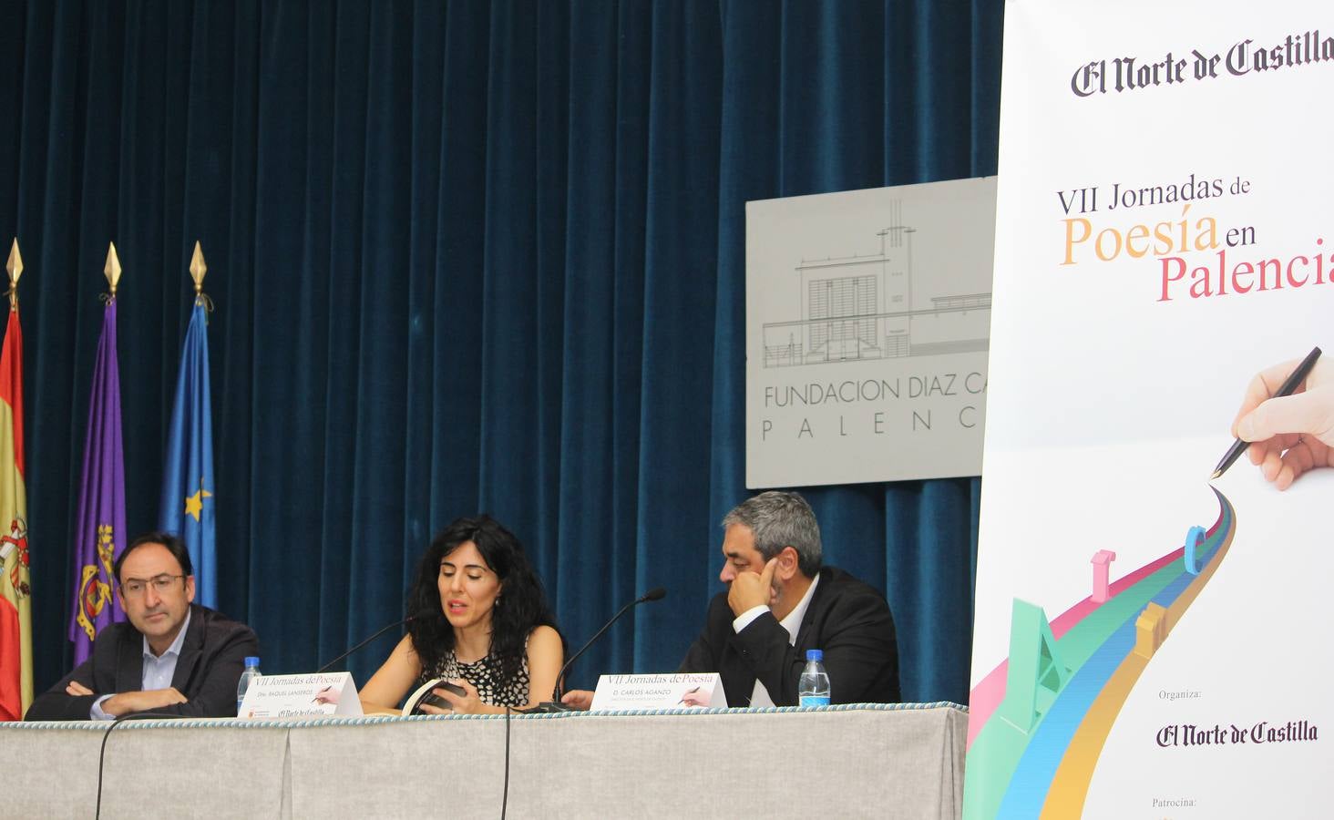 Raquel Lanseros, en los Encuentros de Poesía de El Norte de Castilla en Palencia