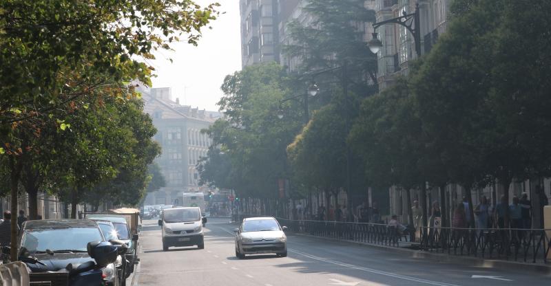 Proviene de un incendio en Orense