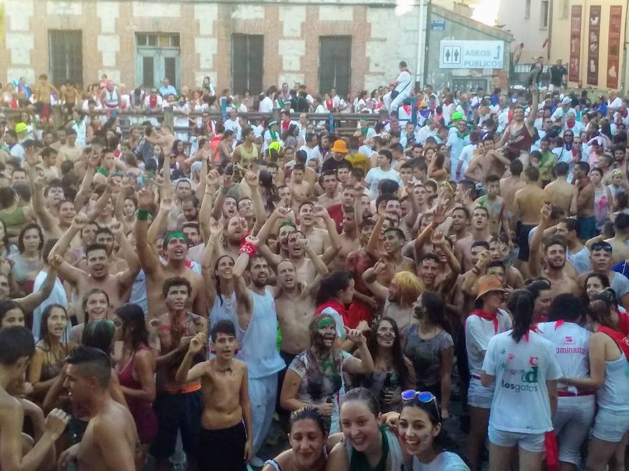 Chupinazo en las fiestas de Íscar