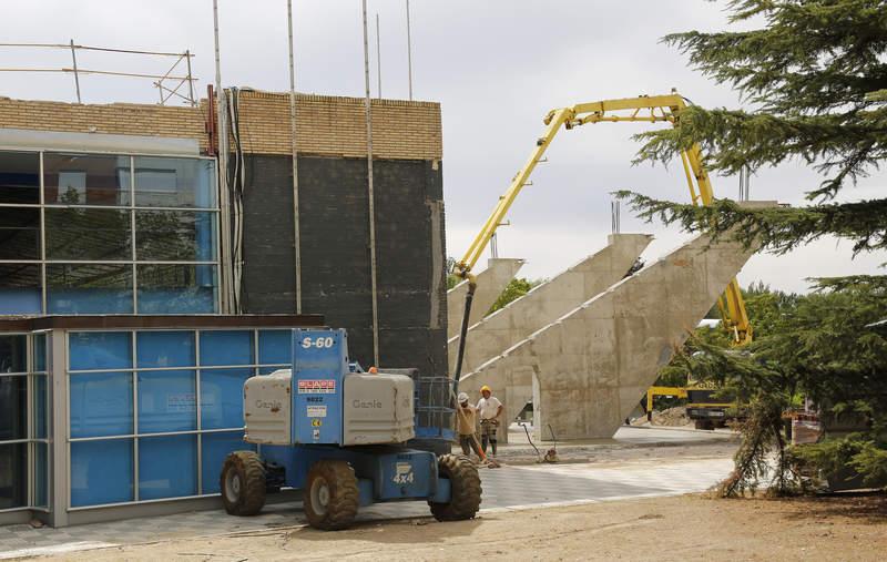 Cómo van las obras en el pabellón de deportes