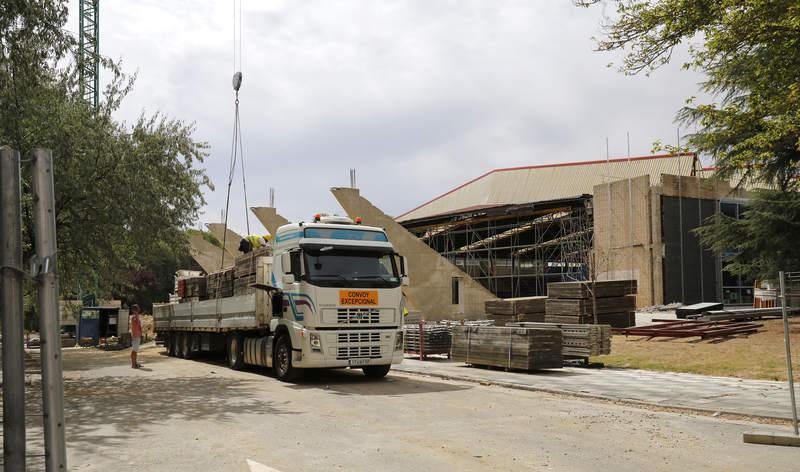 Cómo van las obras en el pabellón de deportes