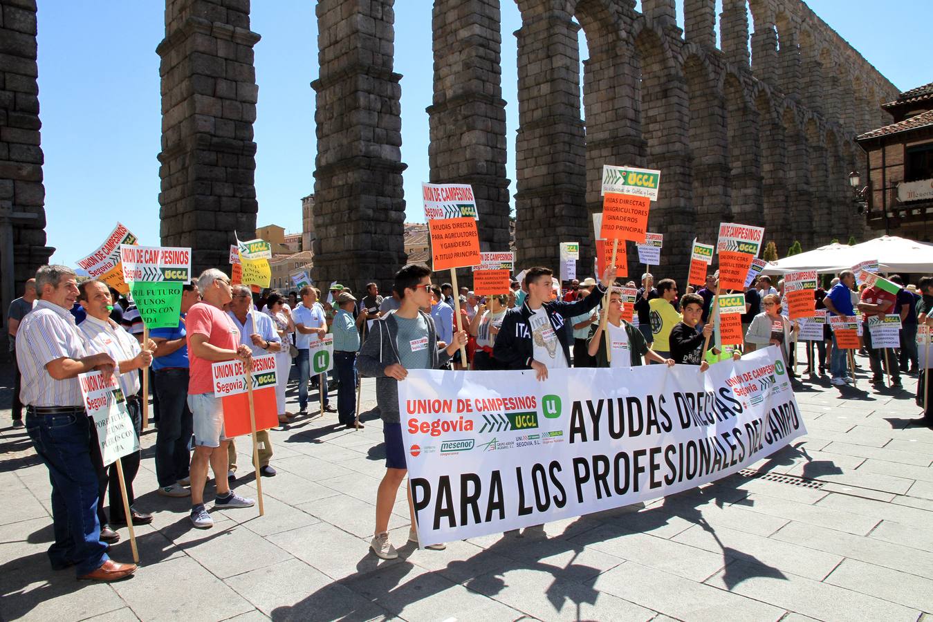 Protesta de ganaderos en Segovia