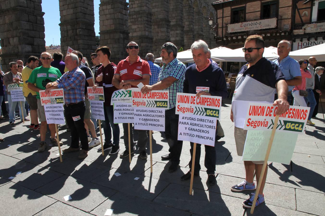 Protesta de ganaderos en Segovia