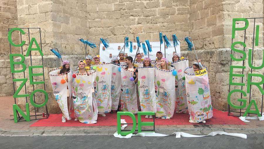 Disfraces en el comienzo de las fiestas de Cabezón de Pisuerga