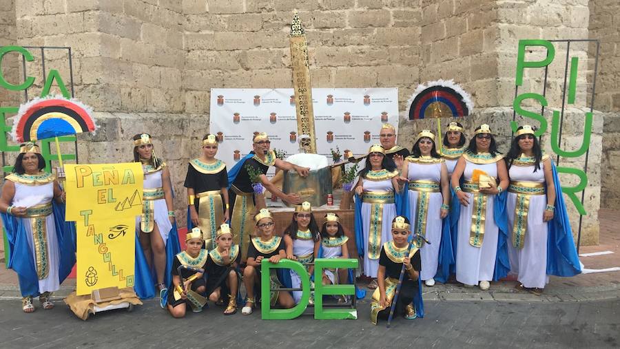 Disfraces en el comienzo de las fiestas de Cabezón de Pisuerga