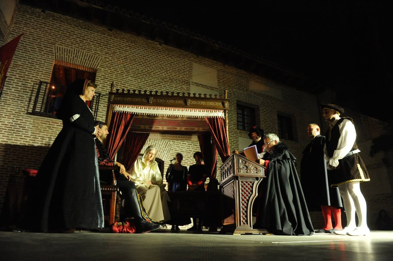 La represetnación tuvo lugar en el Palacio Real Testamentario