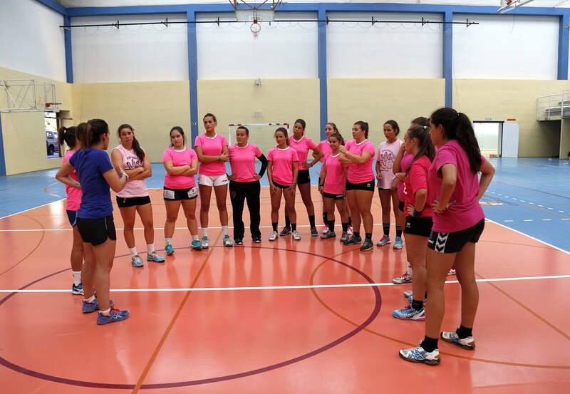 Primer entrenamiento de la temporada del Palencia Turismo