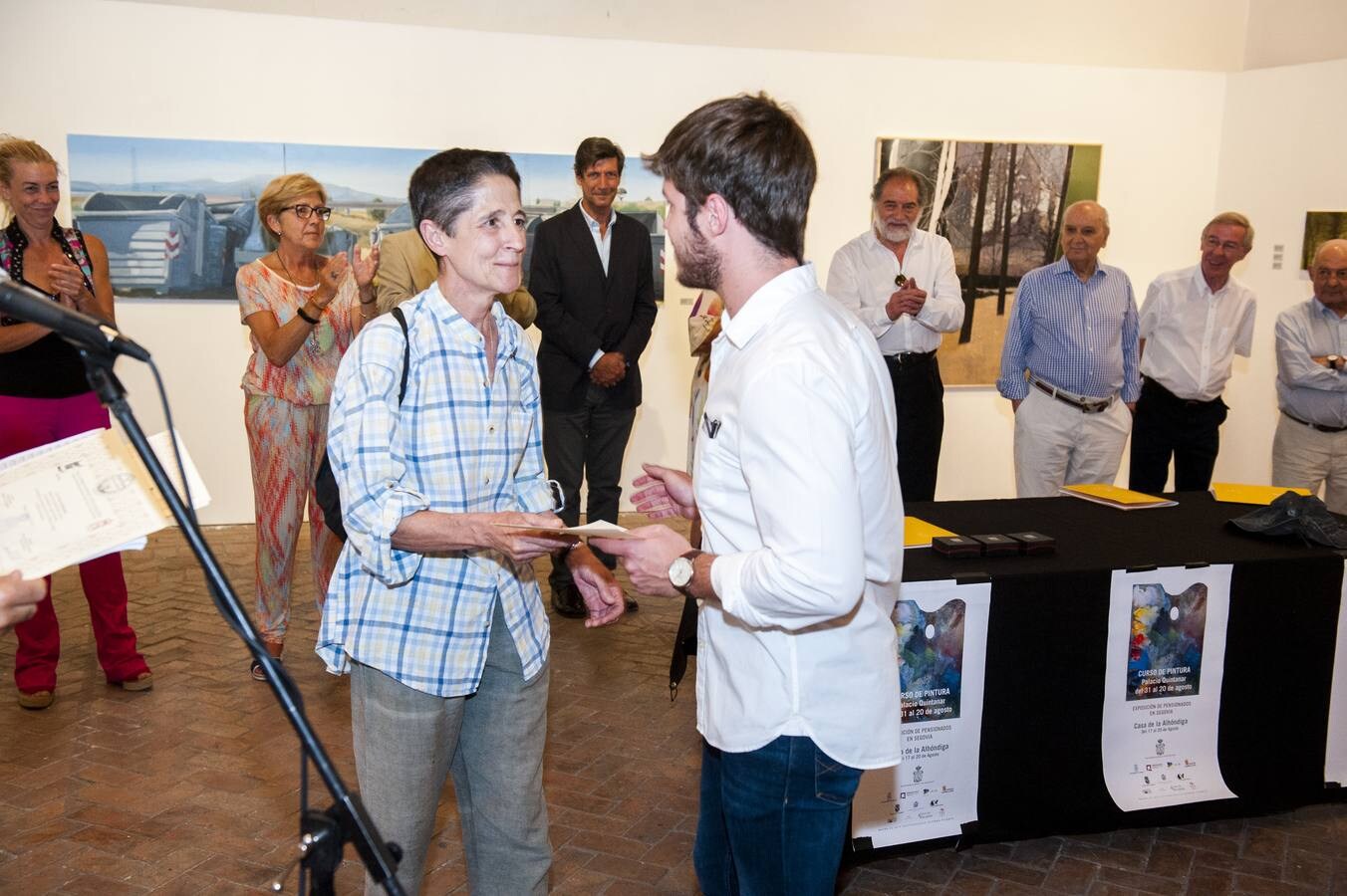 La exposición con todas las obras permanecerá en La Alhóndiga hasta el domingo