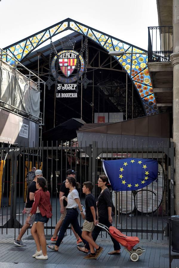 Las Ramblas vuelven a la normalidad después del atentado.