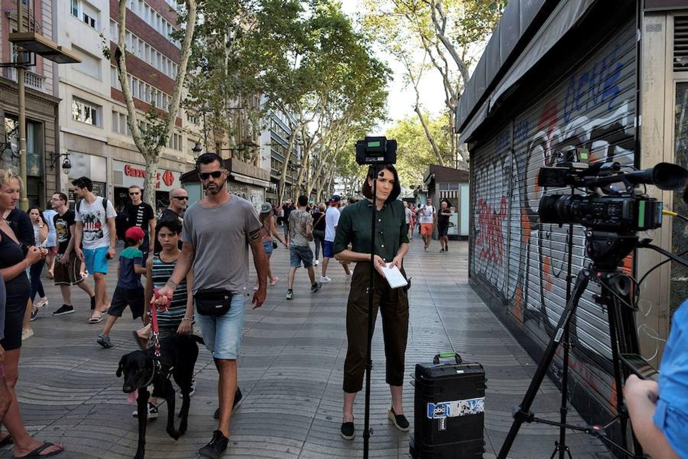 Las Ramblas vuelven a la normalidad después del atentado.