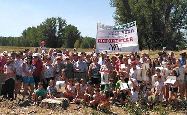 Parte de los asistentes a la concentración del domingo 20 de agosto.