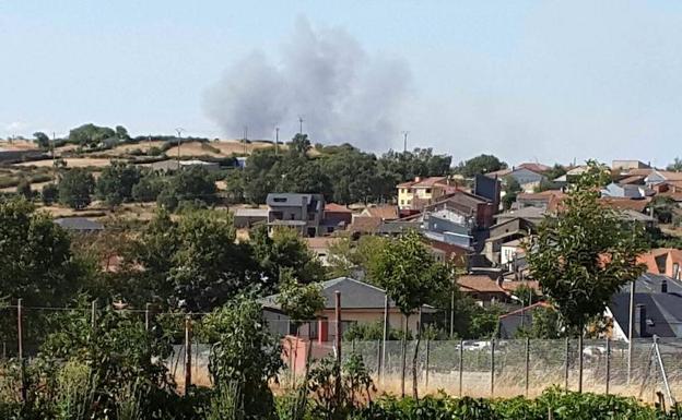 incendio forestal en el término de Figueruela de Arriba