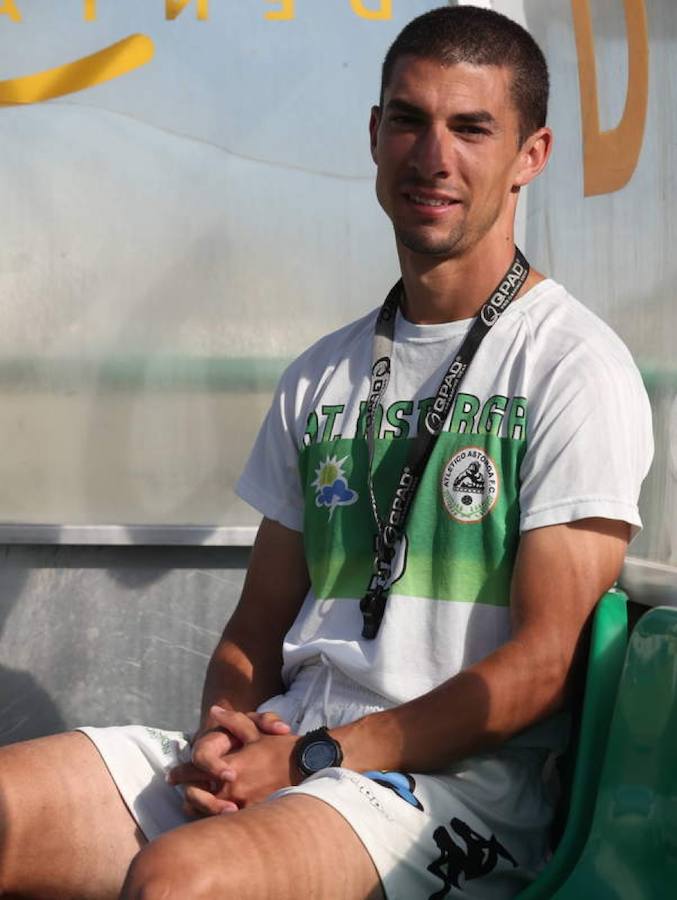 Diego Merino, entrenador del Astorga. 