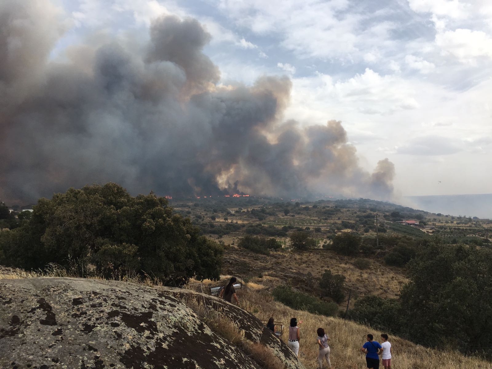 Vista actual del incendio de Fermoselle