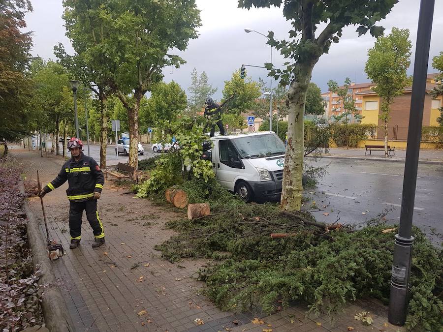 La huella de la tormenta en Segovia