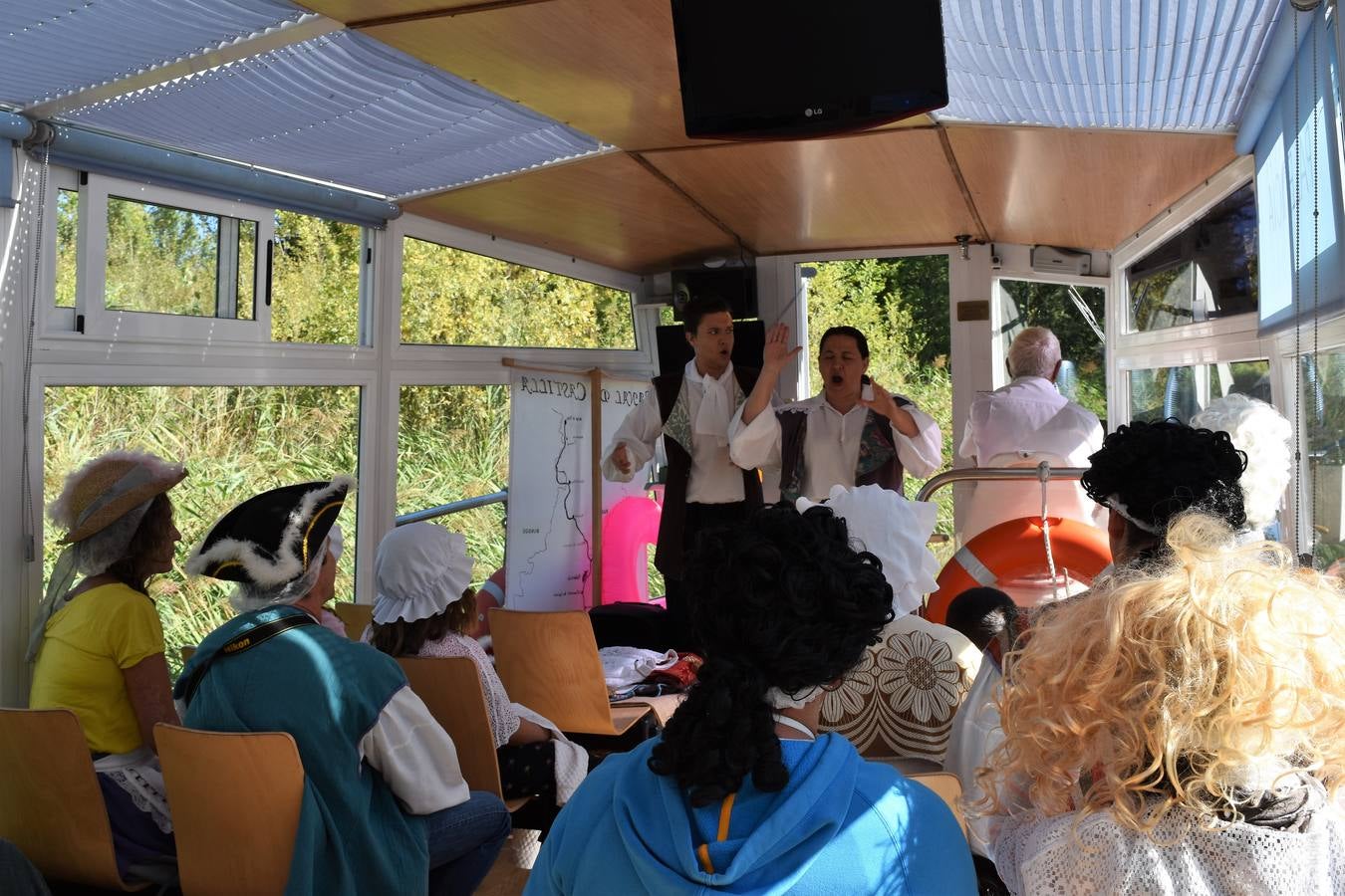 La propuesta se ha tenido que limitar al barco Marqués de la Ensenada, de Herrera de Pisuerga, debido al escaso caudal en Villaumbrales