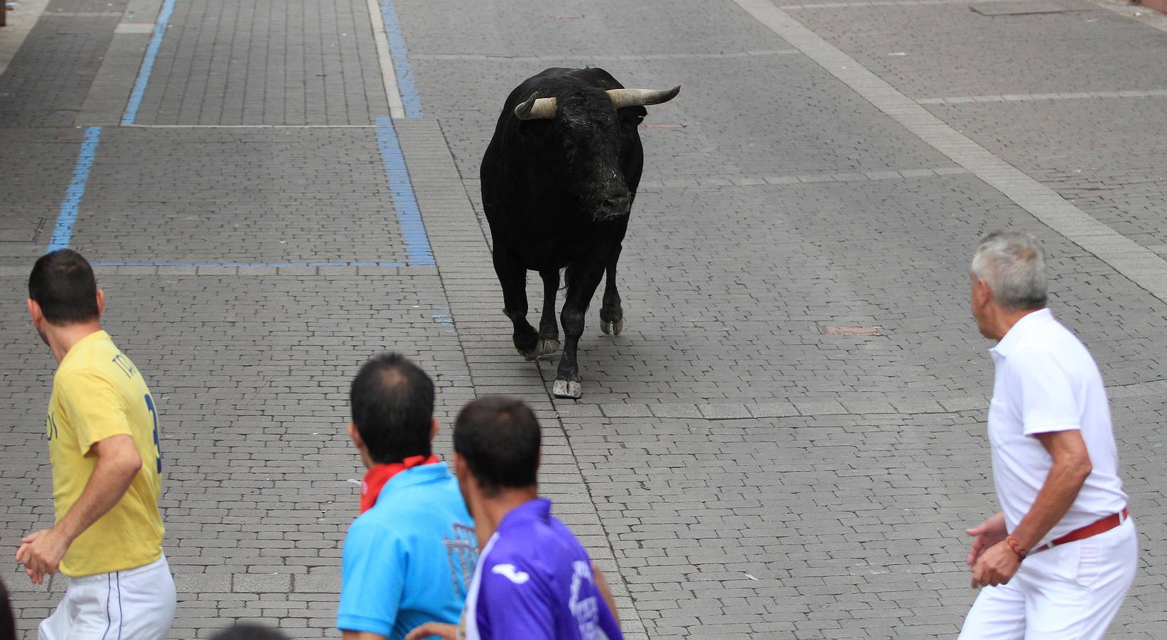 Únicamente tres astados han podido llegar al recorrido urbano y completar la carrera en el que cuatro personas han resultado heridas, dos de ellos por asta de toro y otros dos con contusiones