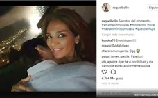 El selfie de Raquel Bollo junto a su novio. 