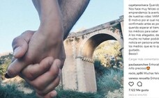 La imagen y el texto que la pareja ha compartido con sus seguidores de Instagram. 