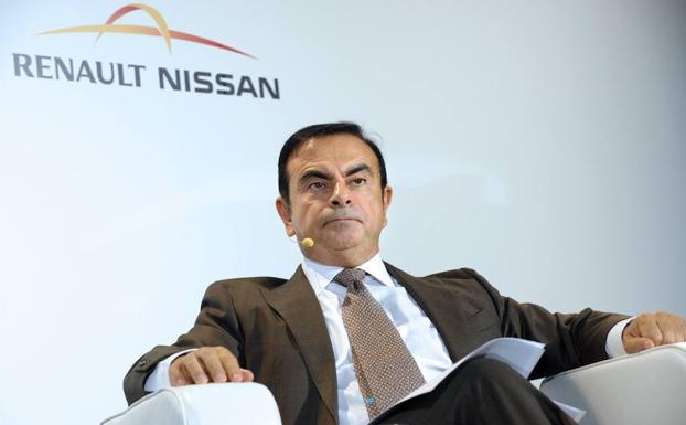 Carlos Ghosn, Presidente de la Alianza Renault-Nissan, en una rueda de prensa 