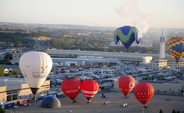 Una edición del Open de aerostación Diego Criado del Rey en fiestas de Valladolid. 