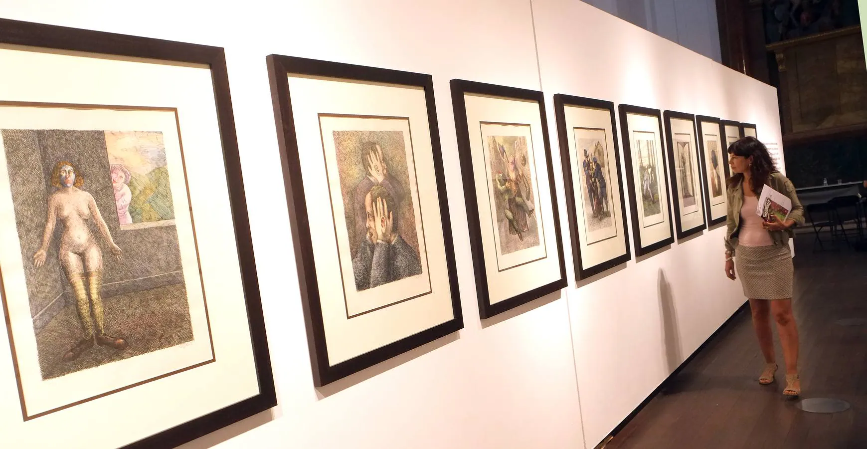 La sala de Las Francesas muestra la surrealista obra gráfica del dibujante francés veinte años después de su muerte