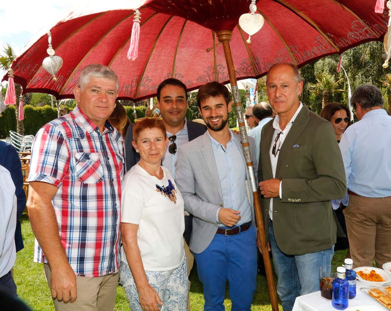 José Cuenca, Carmen Diez, Javier Calleja y Sergio Abajo (El Norte) y José Luis Arranz (Atrevia).