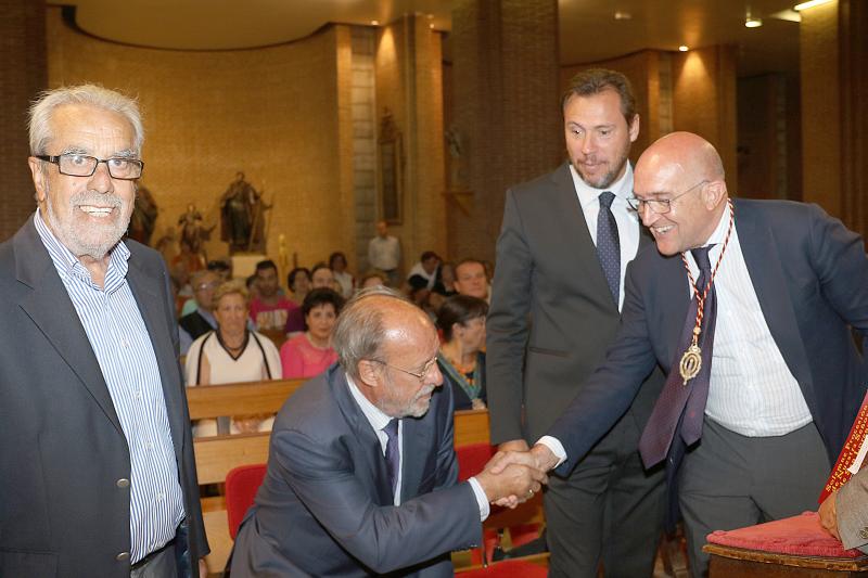 Puente, León de la Riva y Bolaños, nombrados caballeros de la Corte de Honor de la Virgen de San Lorenzo en Valladolid