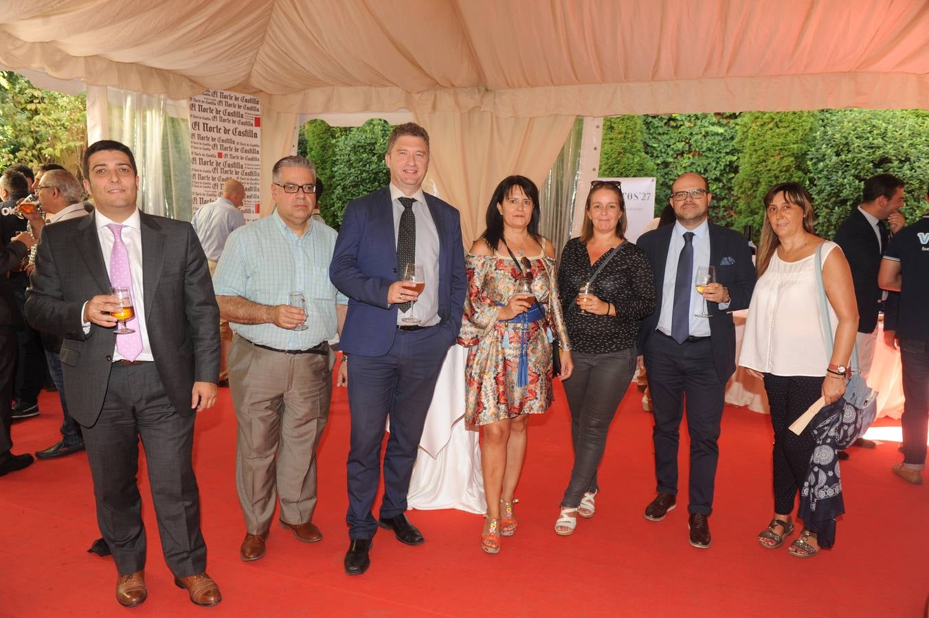 De Bankia nos visitaron Diego Hernández, Javier Rivera, Manuel Jañez, Pilar Cabrero, Natalia Gómez, Agustín Cerrejón y Paloma Rodríguez, de El Norte.
