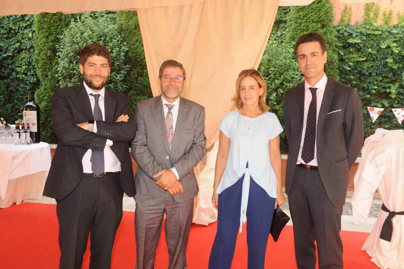 Equipo directivo de Ambuibérica. Carlos Magdaleno (hijo), Calos Magdaleno (padre), María Ascensión Martín y Javier Lera.