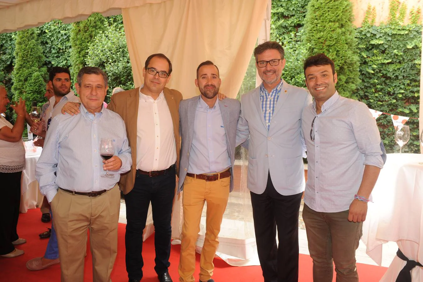 Carlos del Barrio (concejal de Quintanilla de Onésimo), José Antonio Sebastián (Transitia), Javier García Rojo (alcalde de Pollos), José Luis Vázquez (alcalde de La Granja), José Antonio González Poncela (alcalde de Tordesillas).