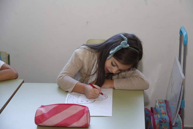 Inauguración del curso escolar en el colegio de Villalobón (Palencia)