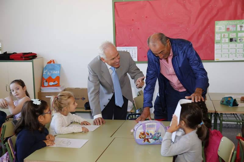Inauguración del curso escolar en el colegio de Villalobón (Palencia)