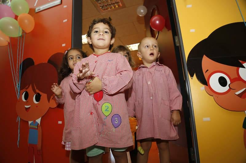 Inauguración del curso escolar en el colegio de Villalobón (Palencia)