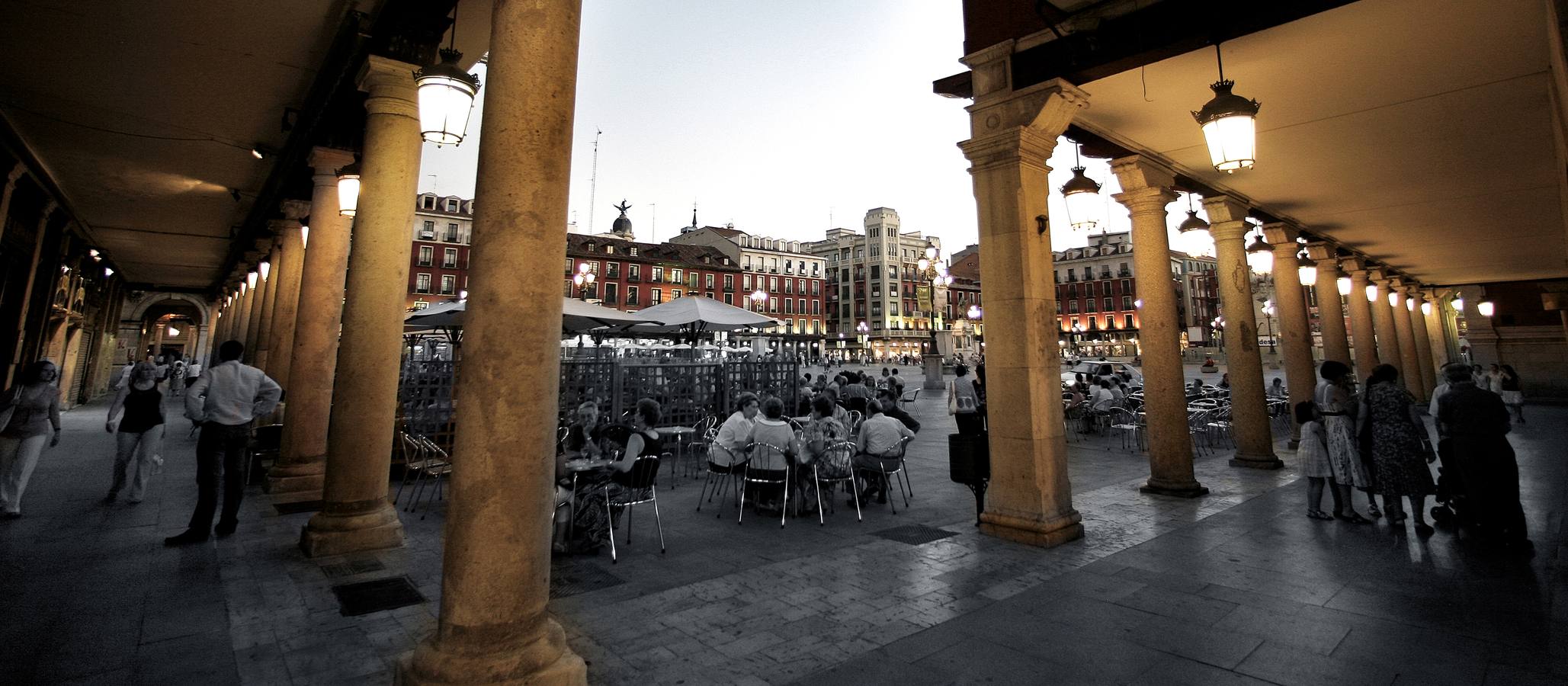 Soportales de la Plaza Mayor.