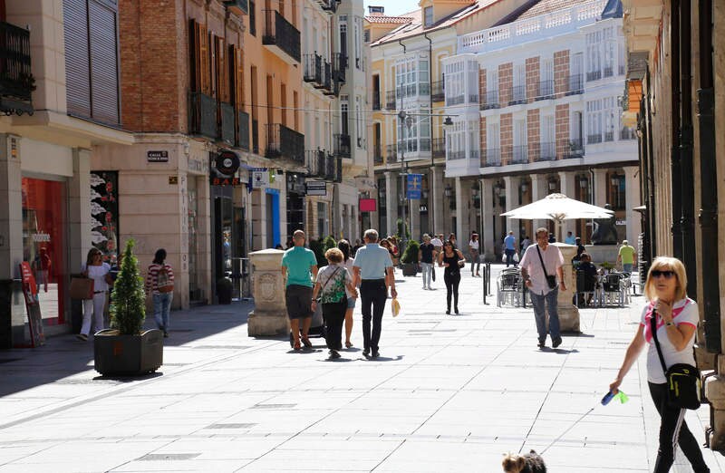 La Calle Mayor de Palencia y sus locales comerciales