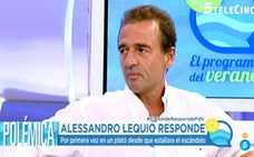 Alessandro Lequio en el plató de 'El programa de Ana Rosa'. 