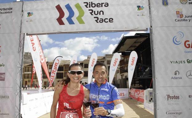 Pedro José Hernán y Carmen María Pérez, ganadores de la I Ribera Run Race