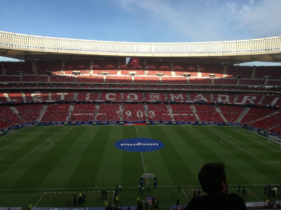 El Atlético de Madrid abrió las puertas de su nuevo estadio por primera vez para medirse al Málaga